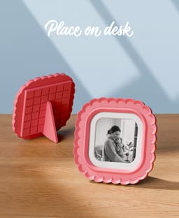 Snap-Fit Photo Frame Bloom for 90x90mm Images 3d model