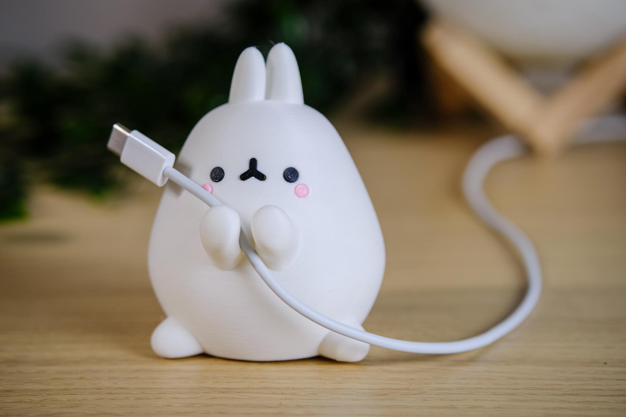 Bunny Cable Holder Multicolor - Holoprops 3d model