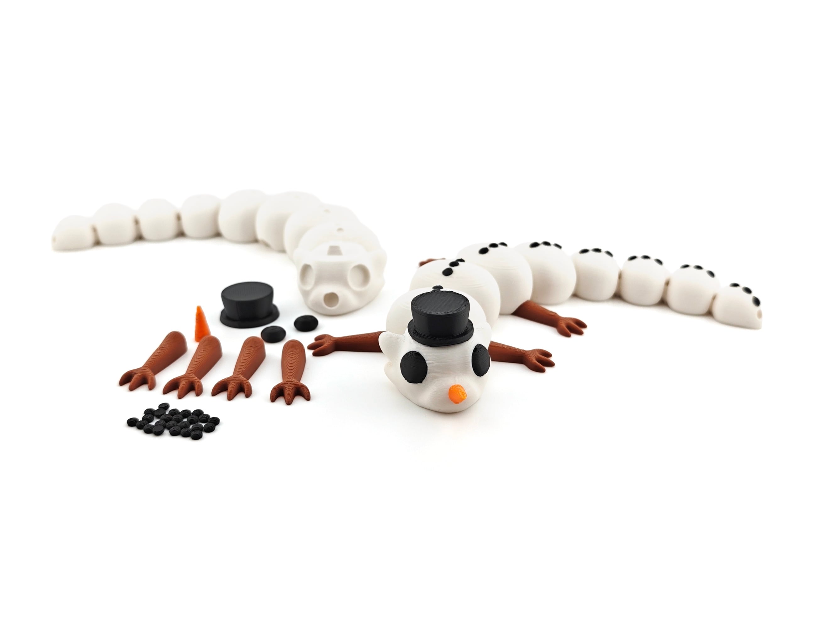 Snowman Dragon 3d model
