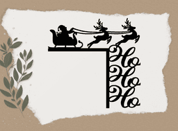 CHRISTMAS DOOR CORNER DECORATION 3d model