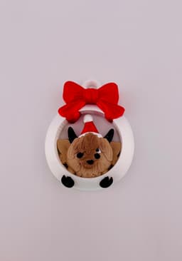 Highland Cow Ornament Set 3d model
