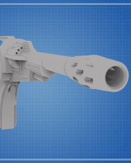 Ketsu Onyo's Blaster - Rebels 3d model