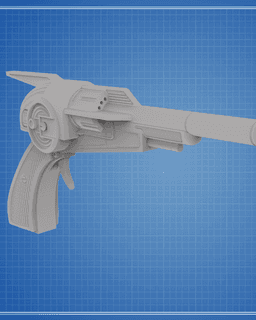 Ketsu Onyo's Blaster - Rebels 3d model