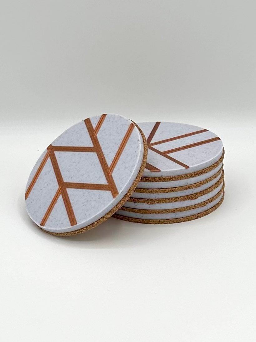 Geometric Coaster Set 3d model