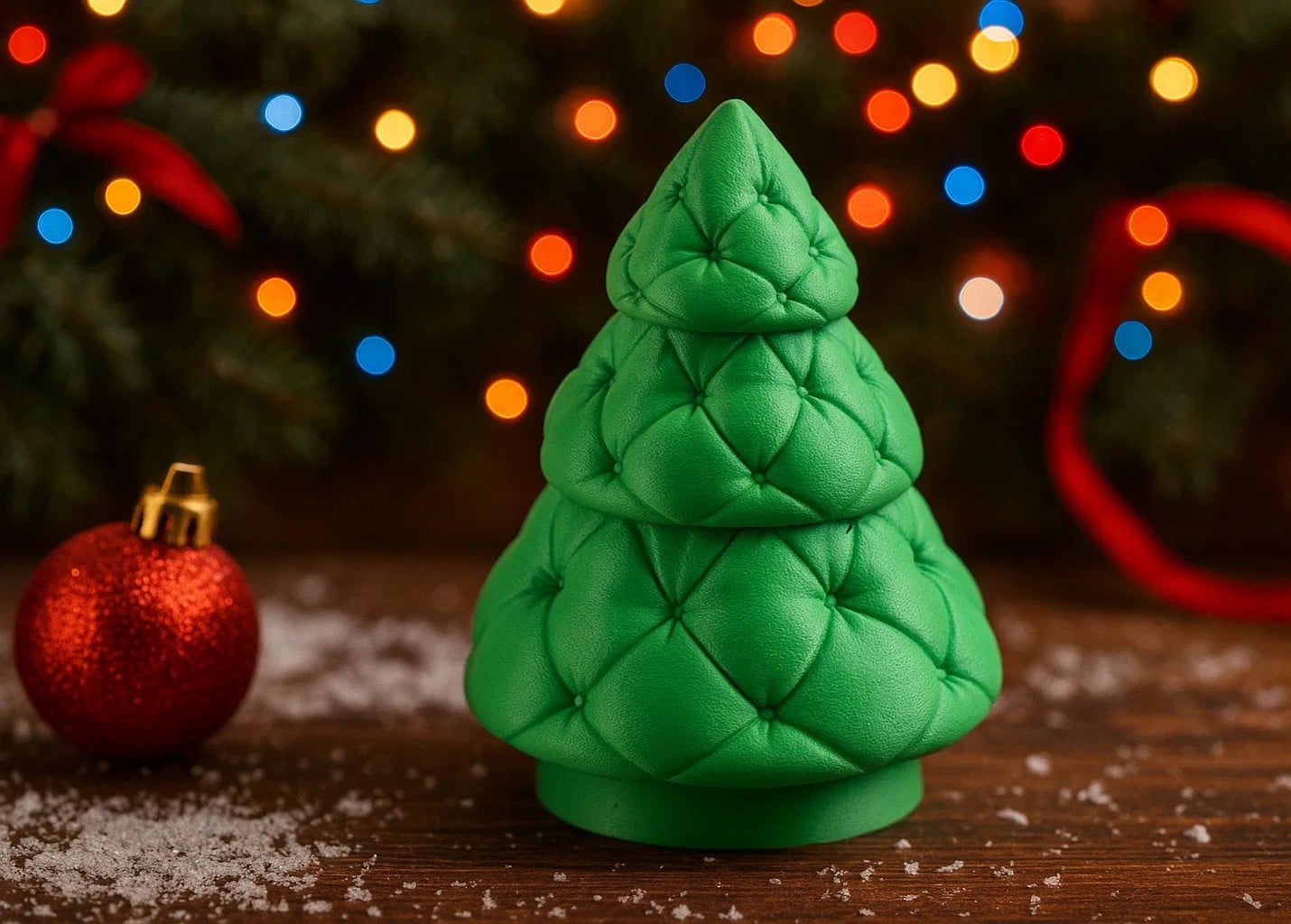 Cushion Christmas Tree - Cute Holiday Decor 3d model