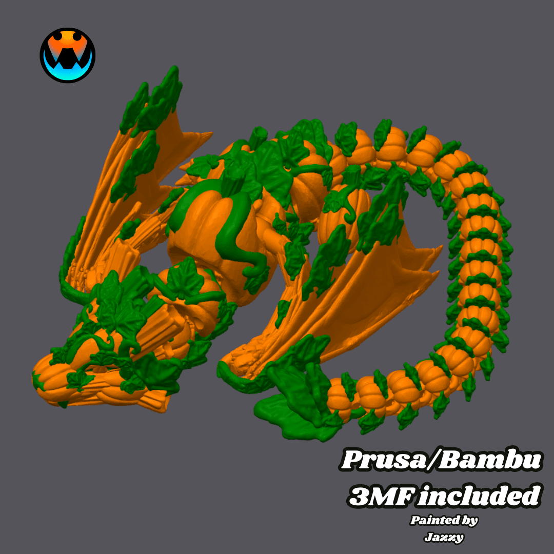 Pumpkin Wyvern 3d model