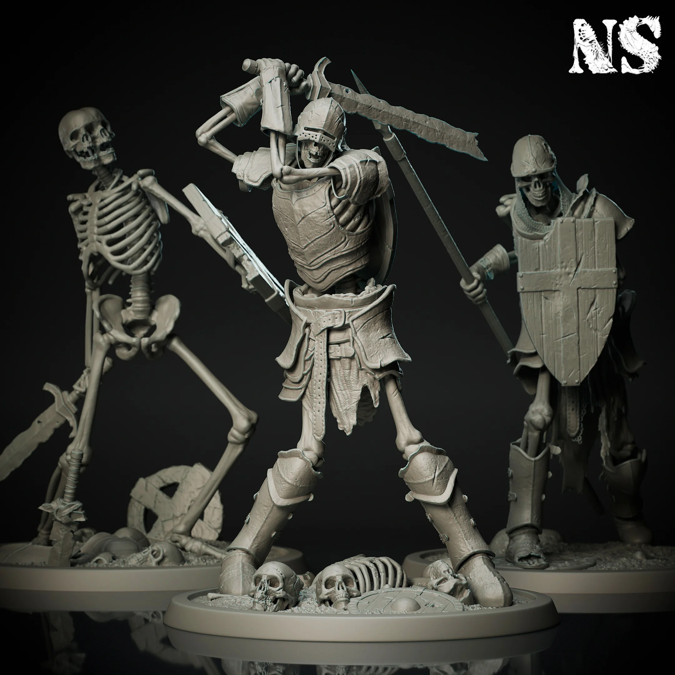 Skeleton Warrior Bundle 3d model