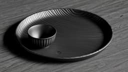 Ripple Plate & Bowl Set – Where Minimalism Meets Texture 3d model