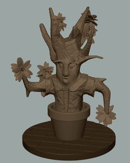 Potted Plant Fellow - Leif Erikson 3d model