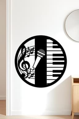 Piano Wall Art, Wall Decor, Home Decor 3d model