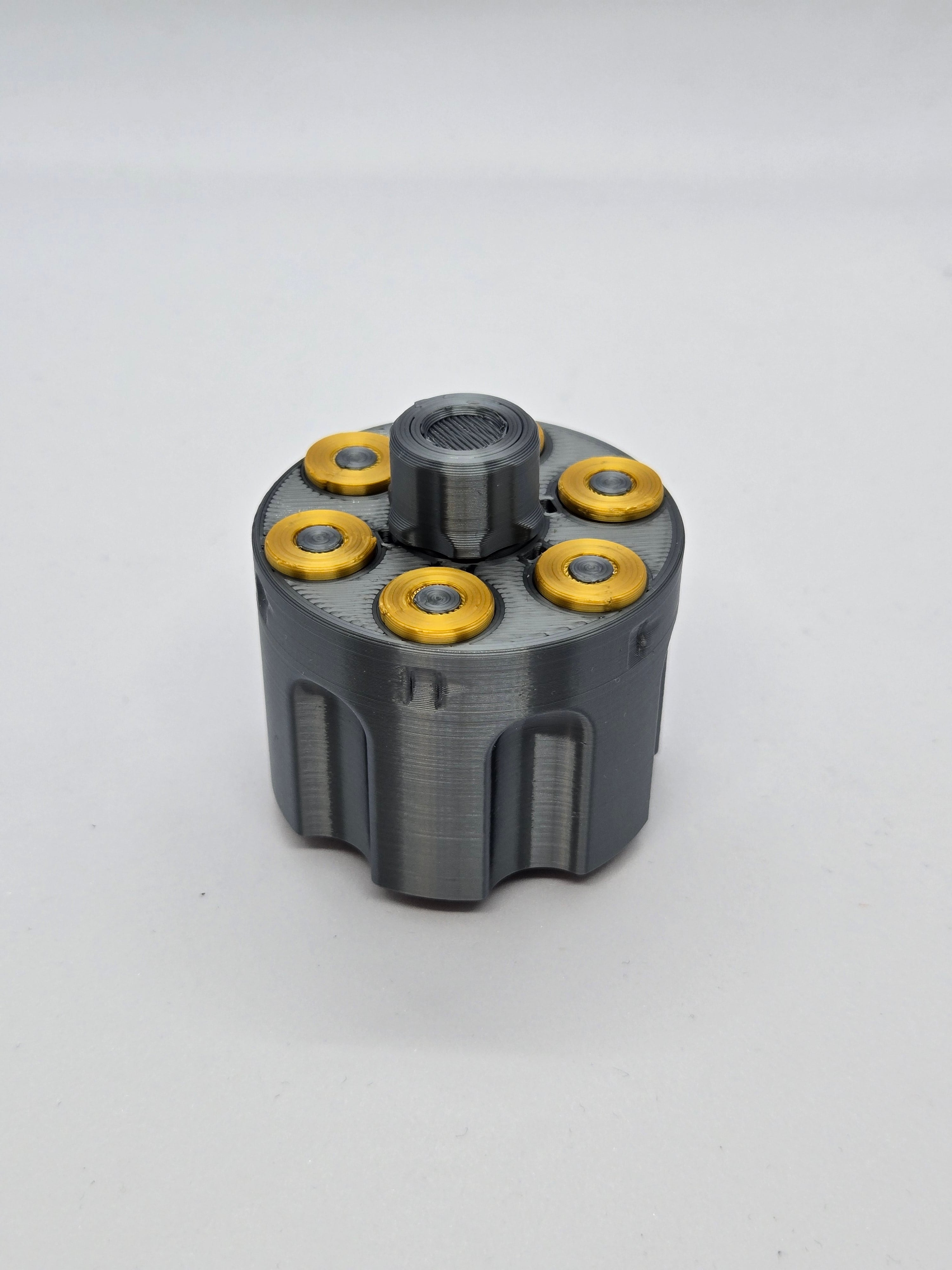 Revolver Cylinder Fidget Spinner Toy 3d model