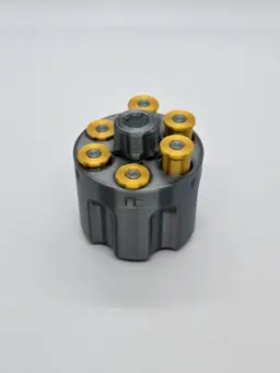 Revolver Cylinder Fidget Spinner Toy 3d model