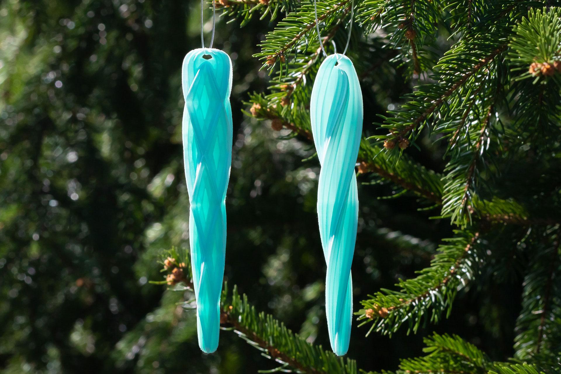 Christmas Icicle Ornaments (2) 3d model