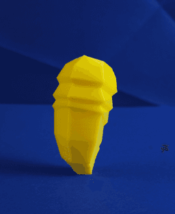 Kakuna Low Poly Pokemon 3d model
