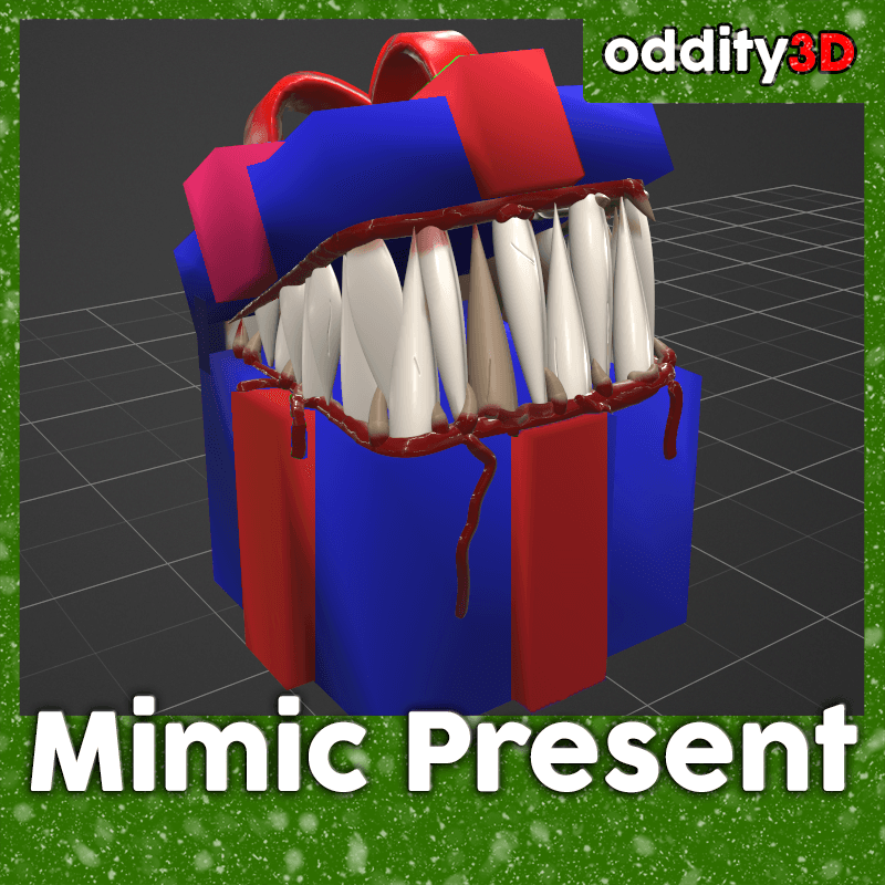 Mimic Christmas Present Decoration 3d model