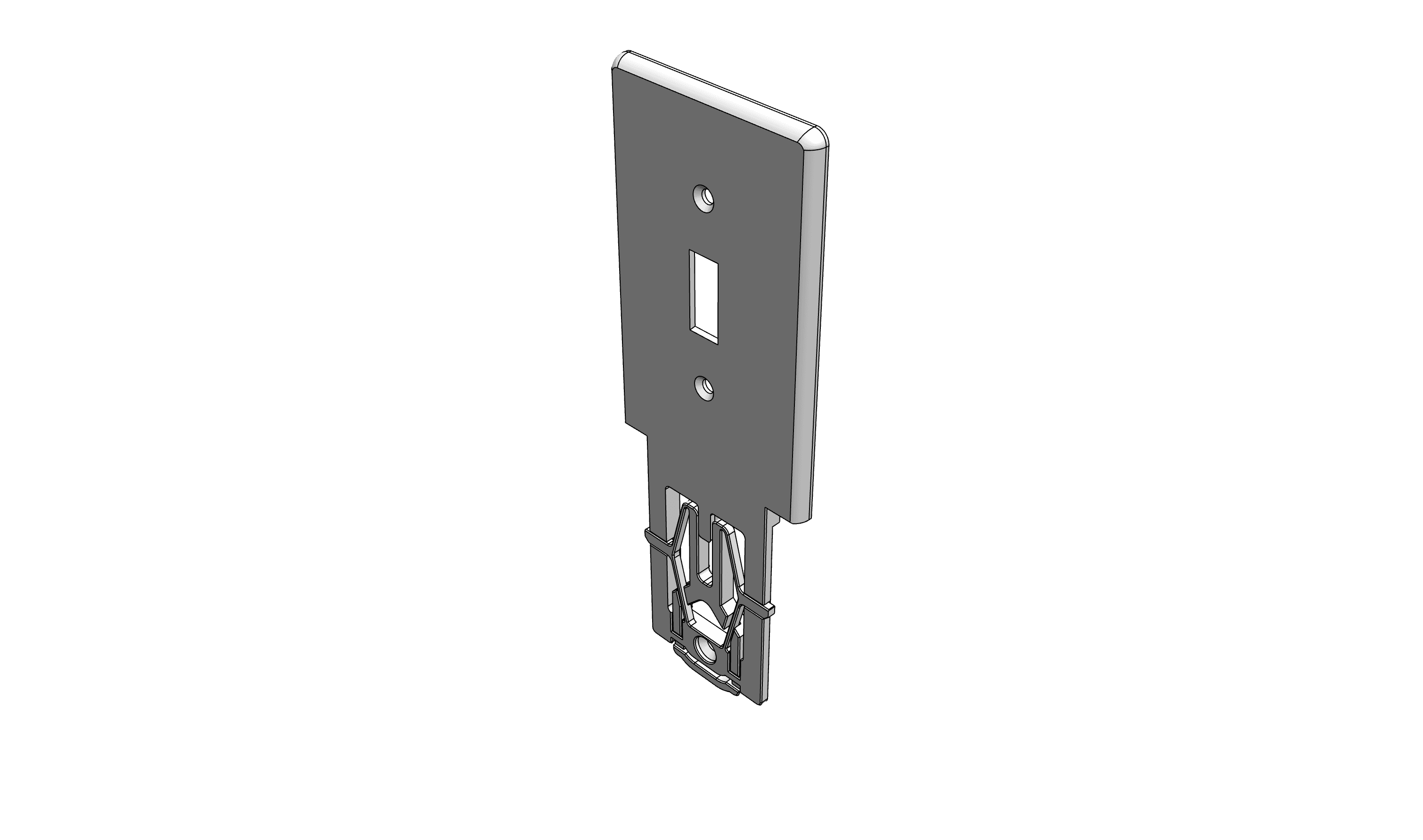 B11 - Single-Gang Single-Sided Toggle Switch Style WallPlateMate 3d model