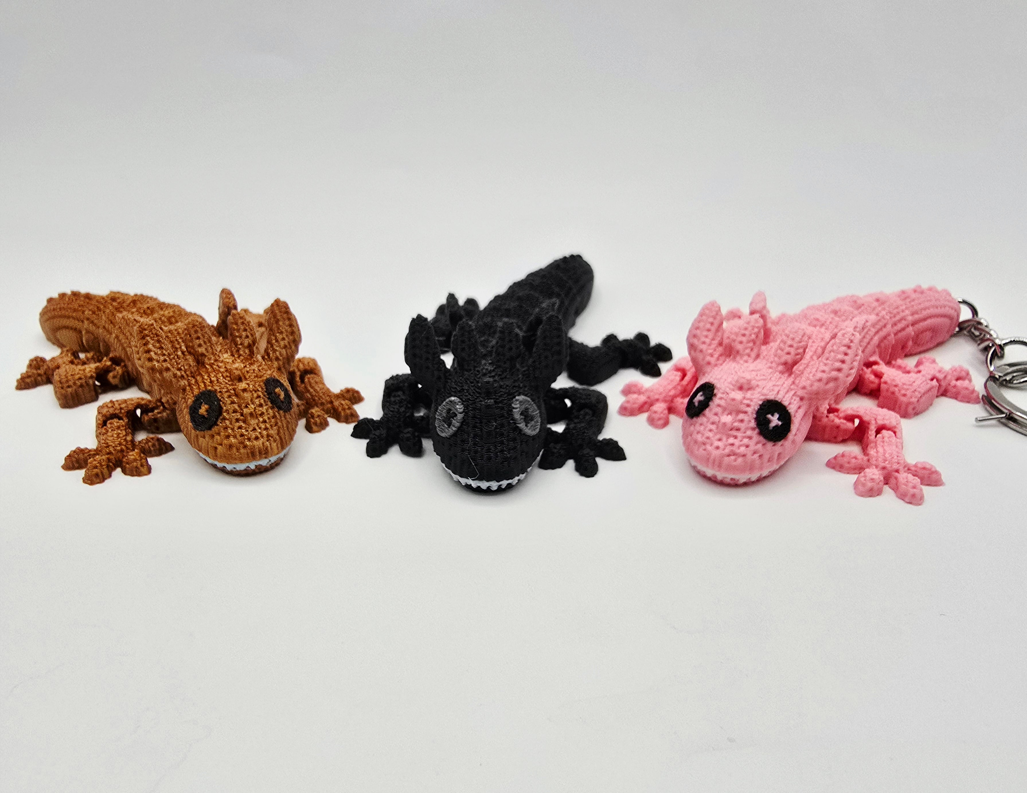 Flexi Crochet Dragon Keychain 3d model