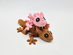 Flexi Crochet Dragon Keychain 3d model