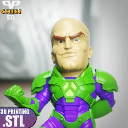 Lex Luthor Chibi STL for 3D Printing ChibiSTL 3DXM 3d model