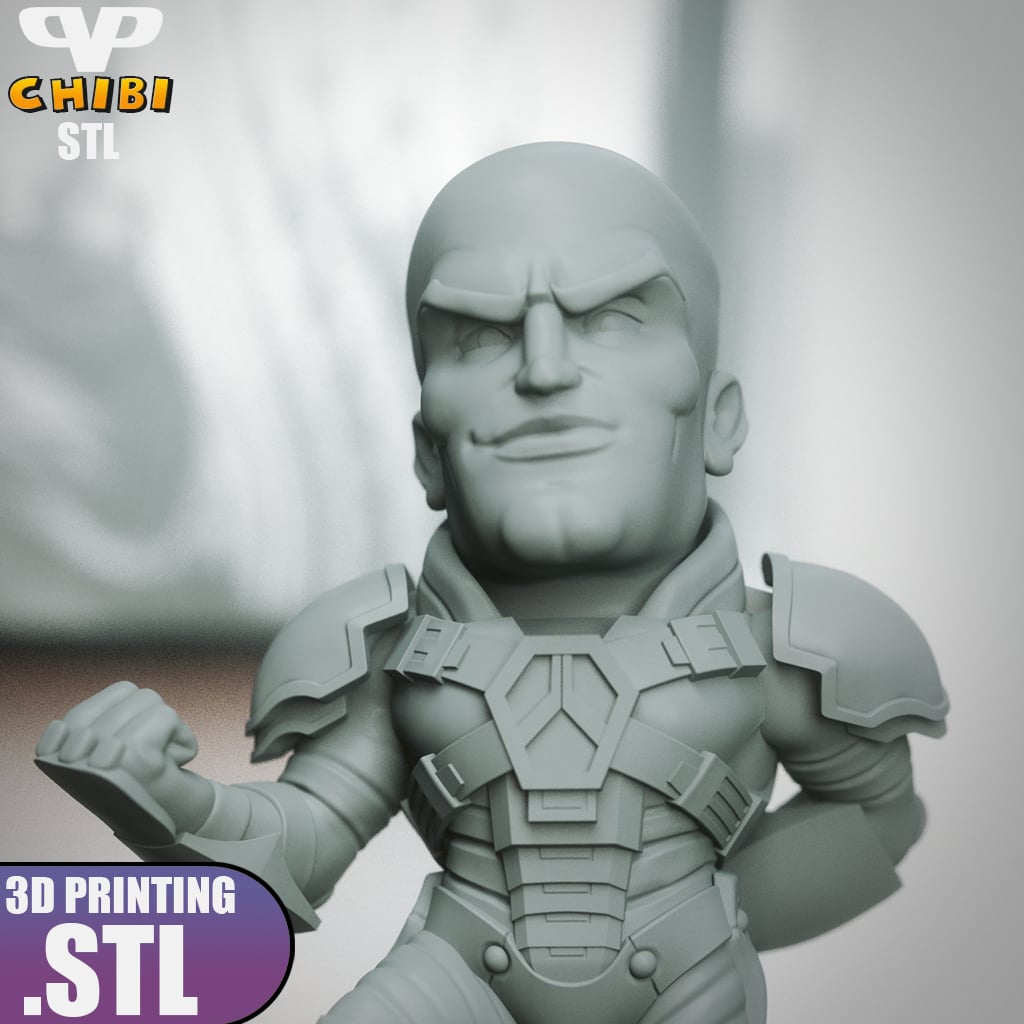 Lex Luthor Chibi STL for 3D Printing ChibiSTL 3DXM 3d model