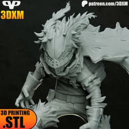 Dark Deku STL for 3D Printing ChibiSTL 3DXM 3d model