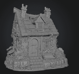 Cozy Fantasy House STL for 3D Printing 3d model