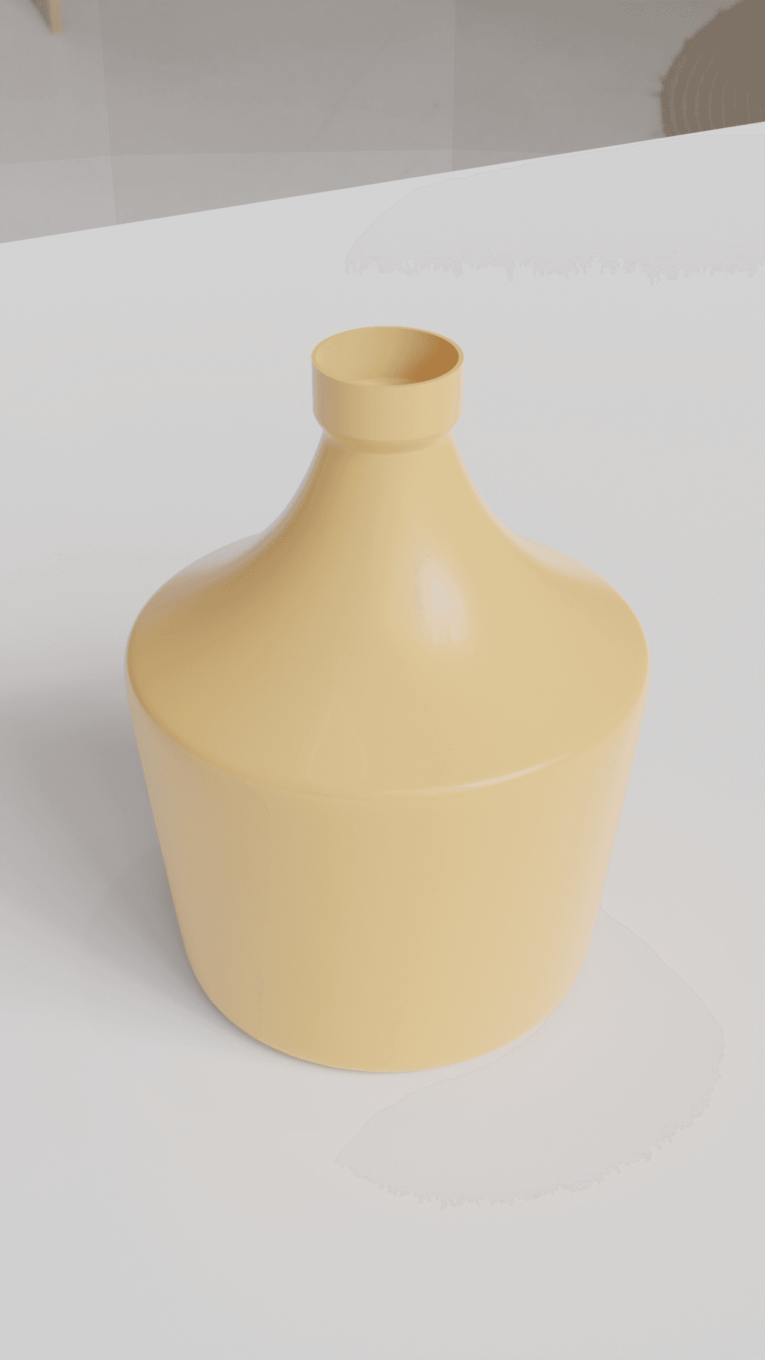 Wide Bottle Shaped Vase 3d model