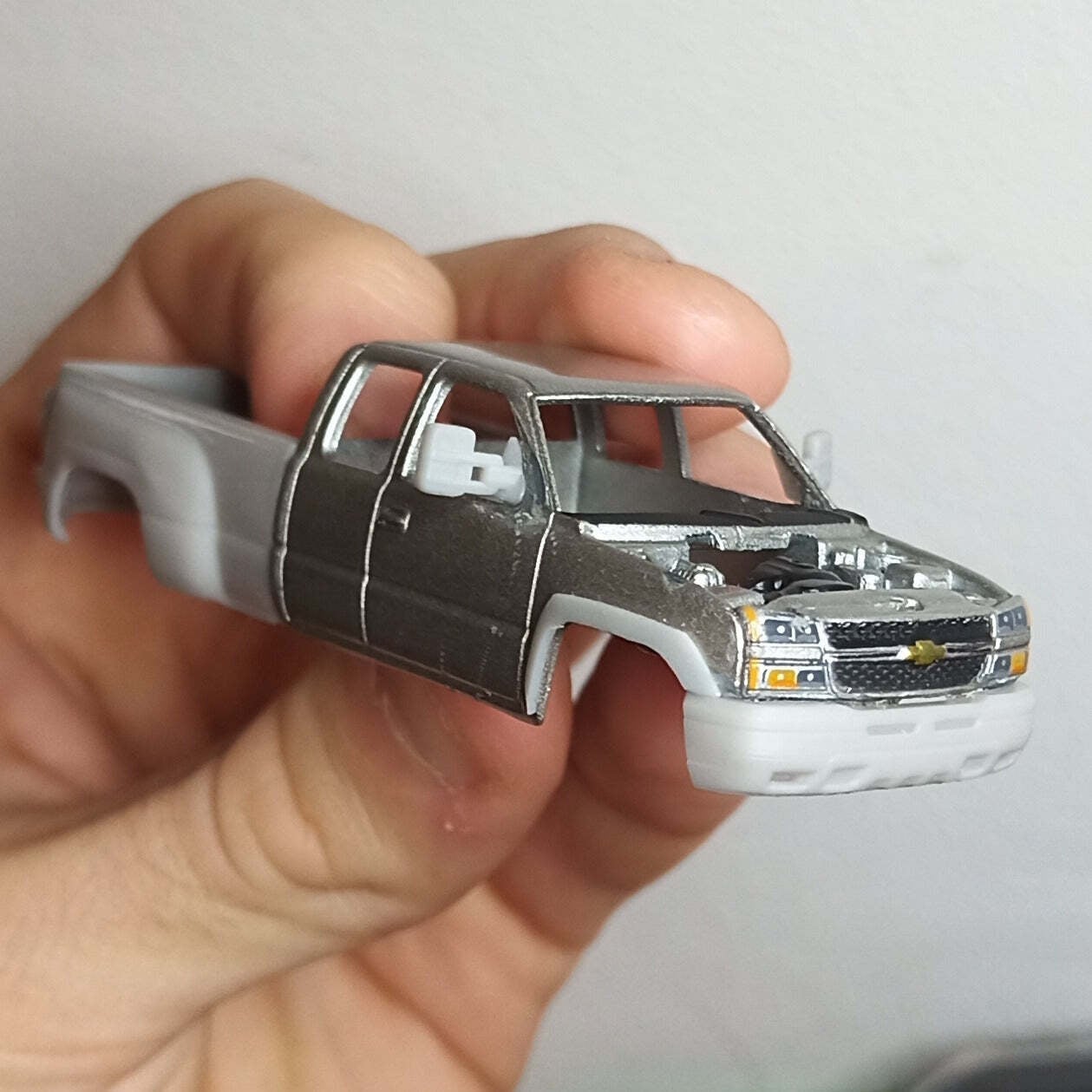 Auto World cateye Silverado dually conversion kit 1/64 3d model
