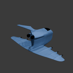 Guppy Space Fighter Jet v2 3d model