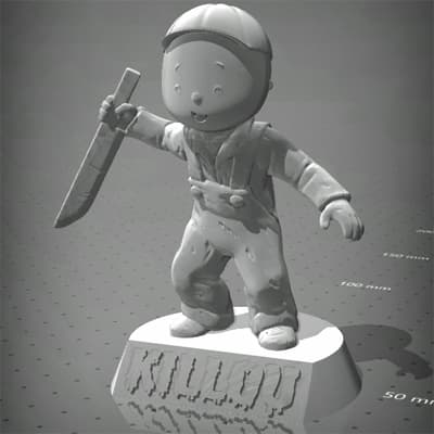 Killou - Caillou meets Chucky 3d model