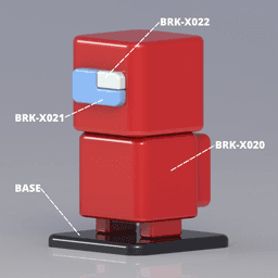 SQUARED AMONG US CHARACTER 3d model