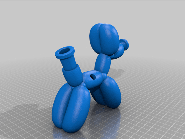 Balloon Dog Pipe 420 3d model