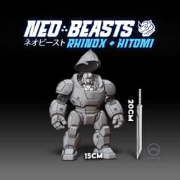 Neo Beast: Poseable Mech & Pilot Action Figure 3d model