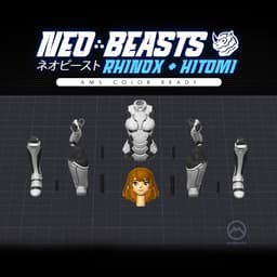 Neo Beast: Poseable Mech & Pilot Action Figure 3d model