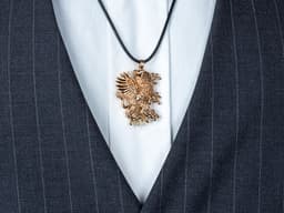 Medieval Griffin Knights Necklace Pendant Jewelry Gift 3d model