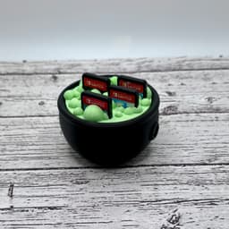 Cauldron Switch Game Holder 3d model