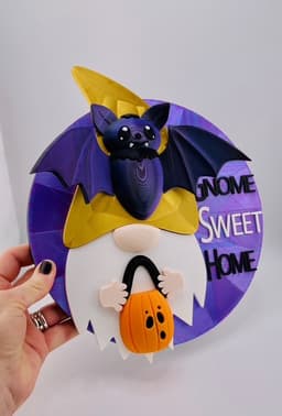Magnetic Halloween Bat Hat Gnome For Modular Sign 3d model
