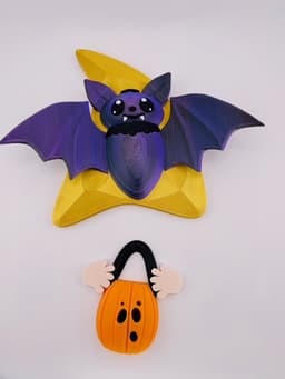 Magnetic Halloween Bat Hat Gnome For Modular Sign 3d model