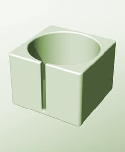 CS128-105-S Slotted container modular stackable module bin box 3d model