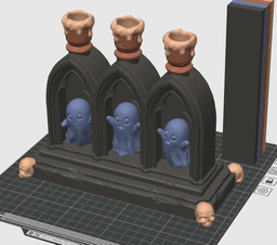 Ghost Arch Display 3MF | Halloween Decor Multi-Color | Diorama 3d model