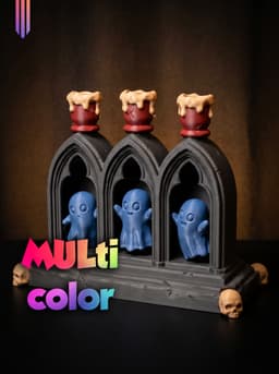 Ghost Arch Display 3MF | Halloween Decor Multi-Color | Diorama 3d model