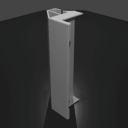 Behind TV Nintendo Switch dock Mount 3d model