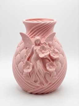 Ethereal Fairy Blossom Vase – Sculptural Grandmillennial Home Decor & Floral Centerpiece 3d model