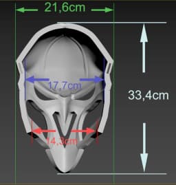 reaper mask β Wearable STL & 3MF/Cosplay 3d model