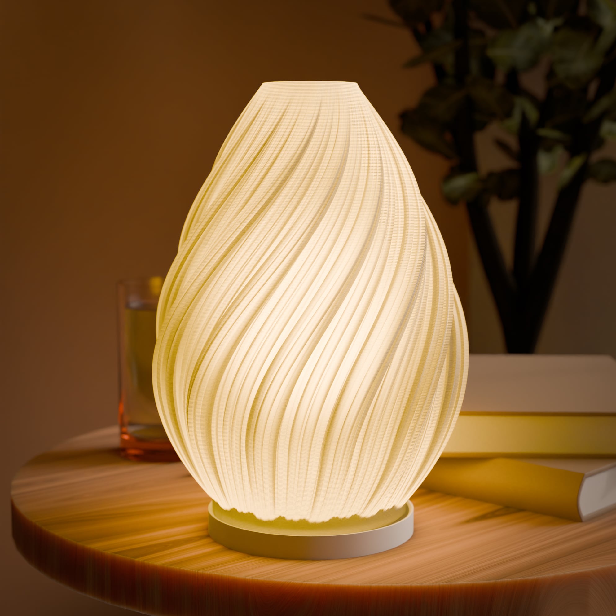 Spiral Flame Lamp 3d model
