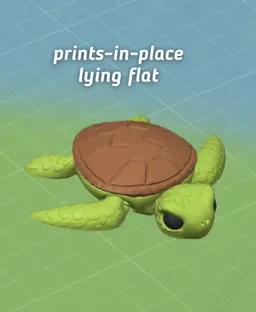 Swimmy Sea Turtle - Fidget Sea Turtle - Articulated Ludo 3D Printed Flexy Mini Animal Fidget Toy 3d model