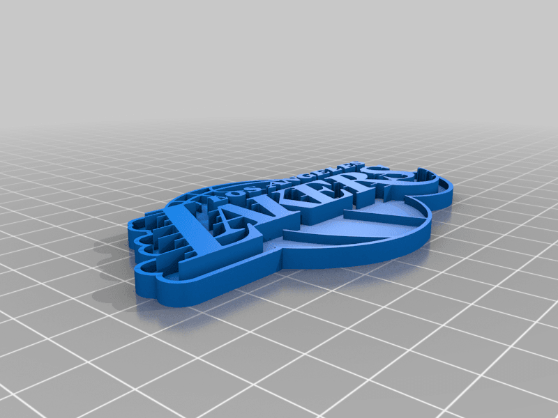LA Lakers logo 3d model