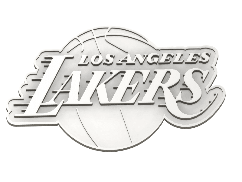 LA Lakers logo 3d model