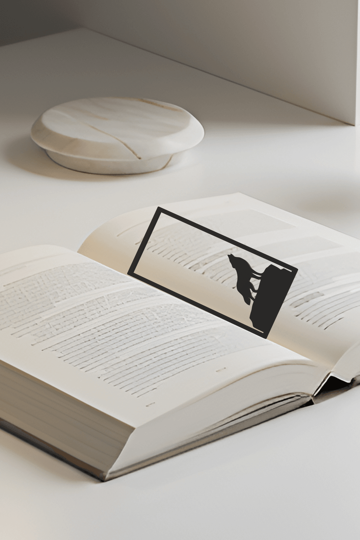 Wolf Bookmark, Gift Idea 3d model