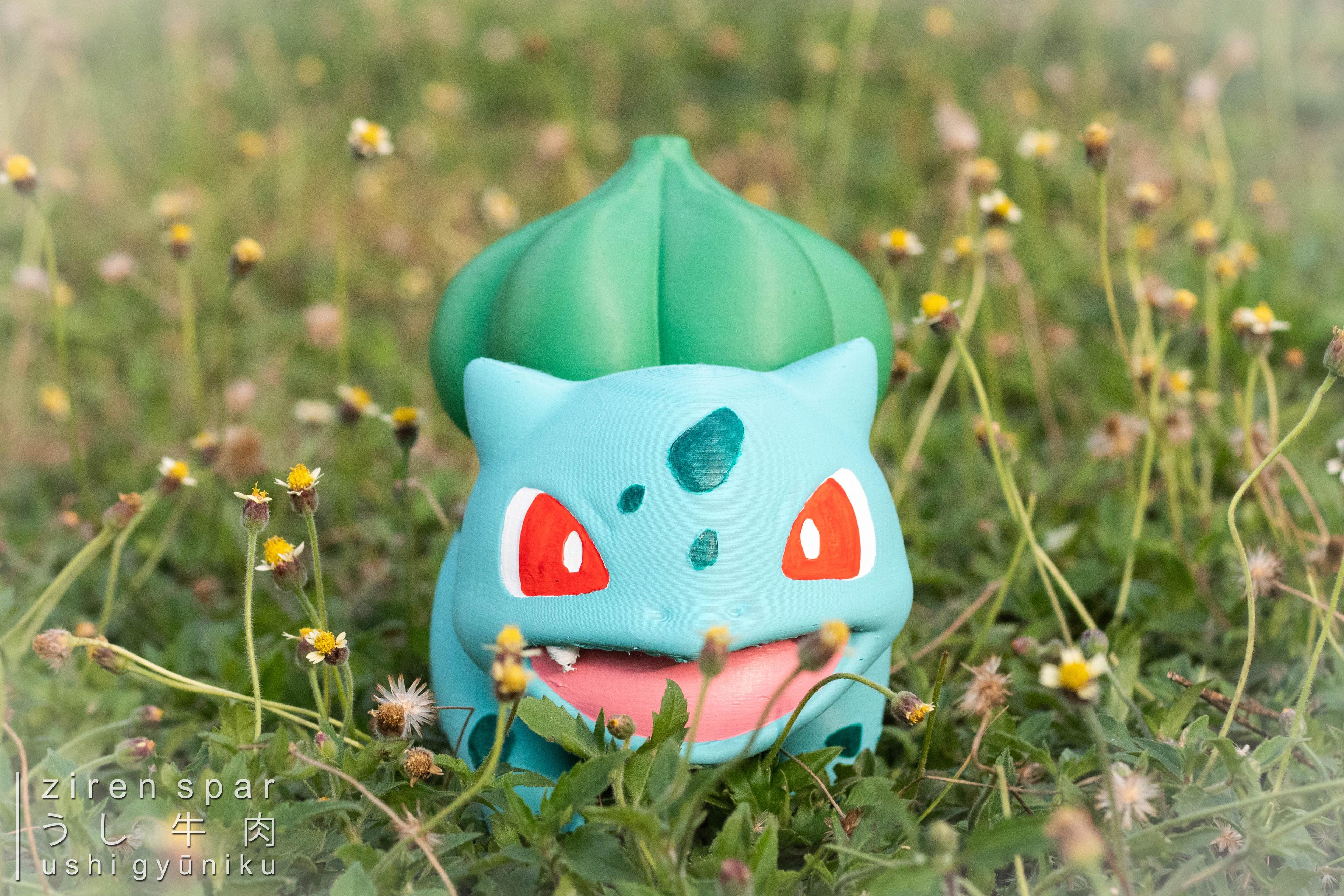 Bulbasaur(Pokemon) - happy #pokémonDay!
kanto starters will always be special💝💝💝
🧵 polymaker 🤍💙💚💙
🖨️ creality ender 3 pro w/ capricorn tube
📸 gears: niichan 
🧩 assist: touchan & kāchan
🐮 painting & photos by yours truly
#FilamentFebruary - 3d model